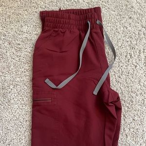 FIGS Maroon High Waisted Yola XS